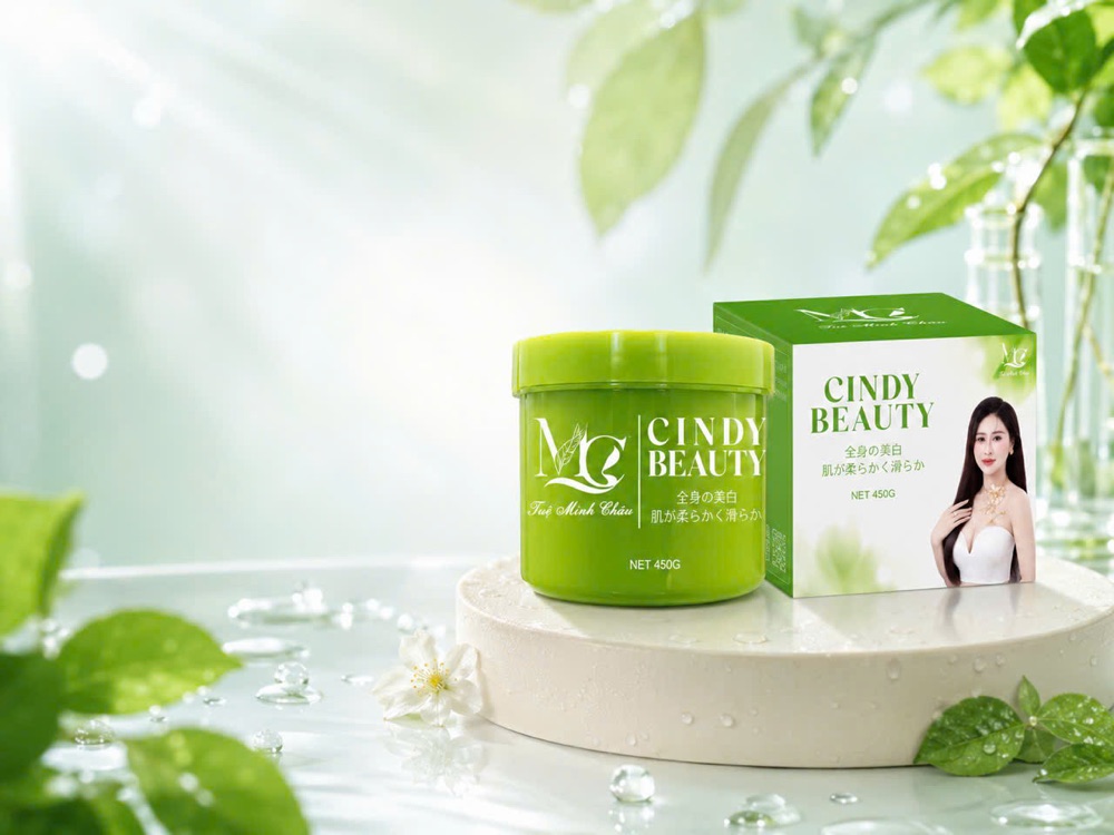 Kem Body Cindy Beauty 450G – hũ và hộp Tuệ Minh Châu Beauty